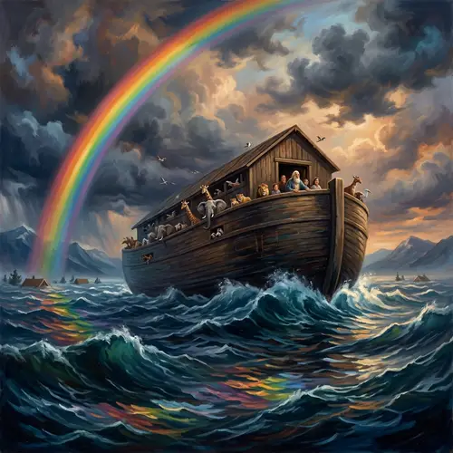 Noah's Time Flood: A Colorful Visualization