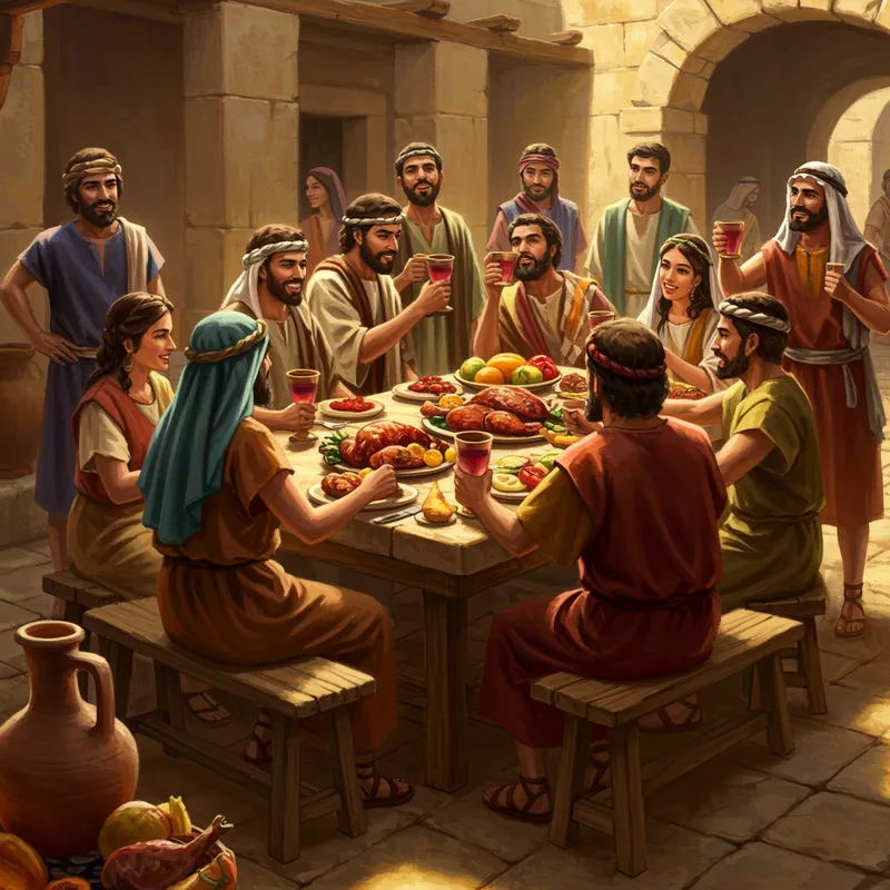 Feasting and Drinking in Biblical Times