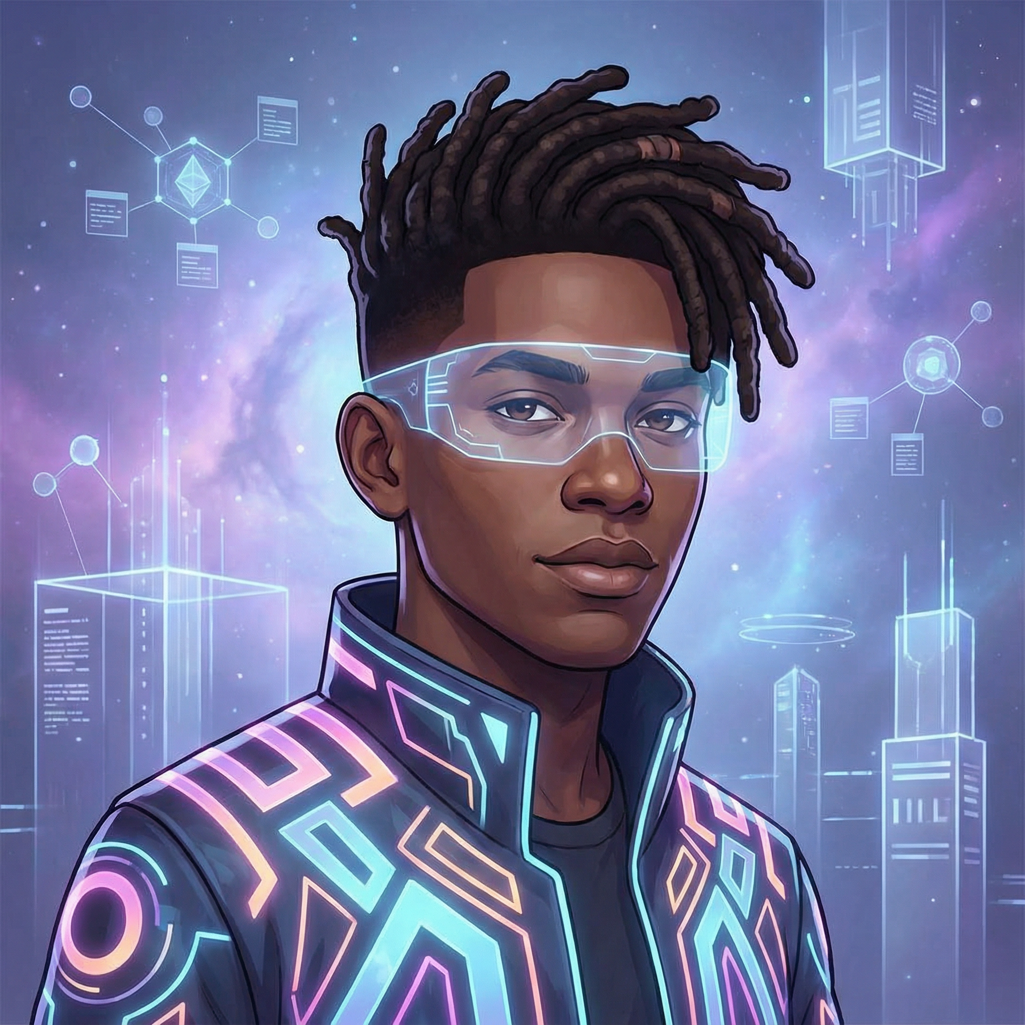 Jazzy Crypto Profile Picture Design | AI Art Generator | Easy-Peasy.AI