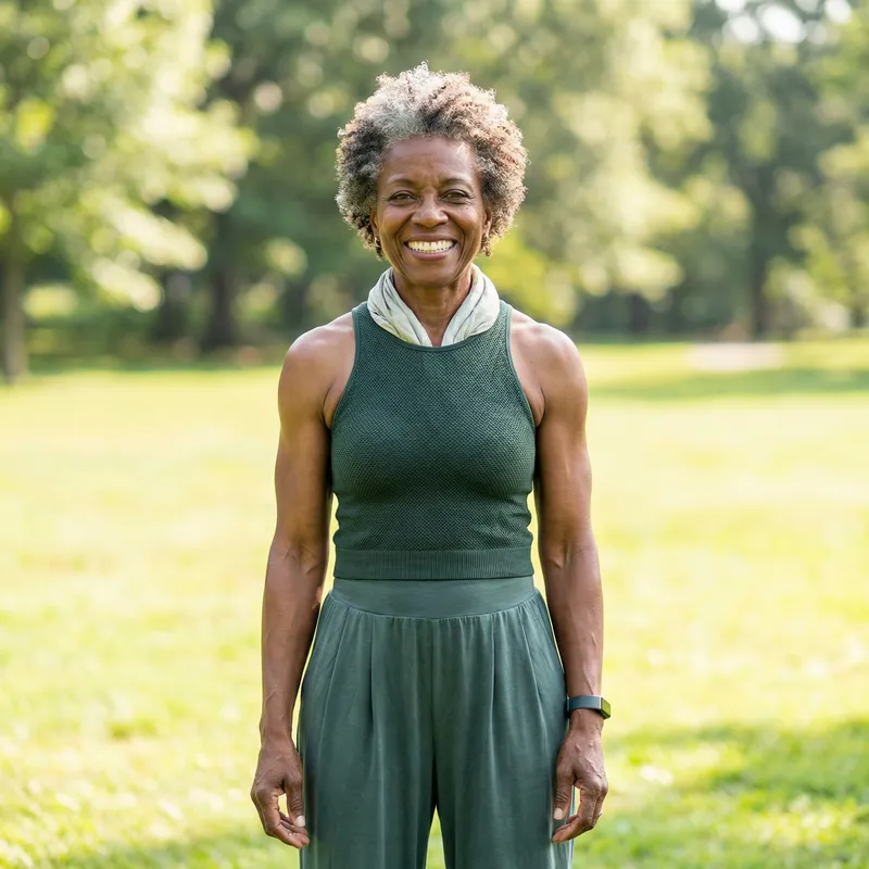 80-Year-Old Black Lady with Good Shape Exuding Grace