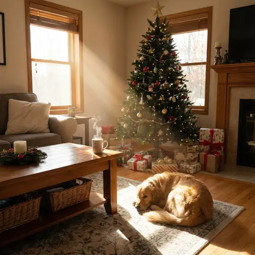 Magical Holiday Scene Ray Captured