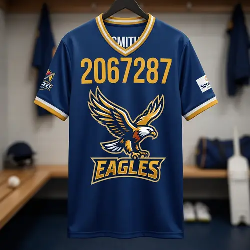 Cricket Jersey with Eagle Design