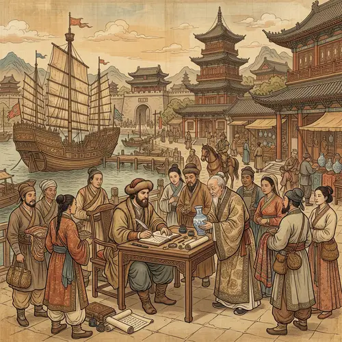 Marco Polo's Cultural Exchange in Ancient China