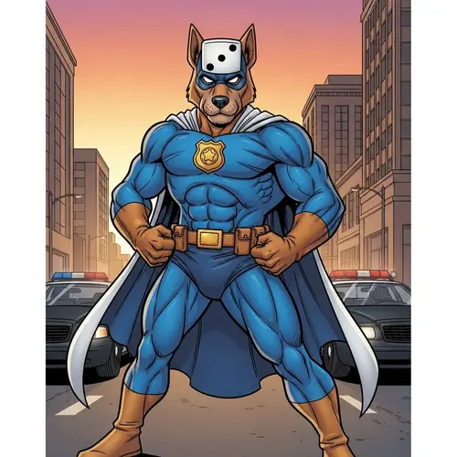 Police Mascot Super Hero - Community Safety Champion