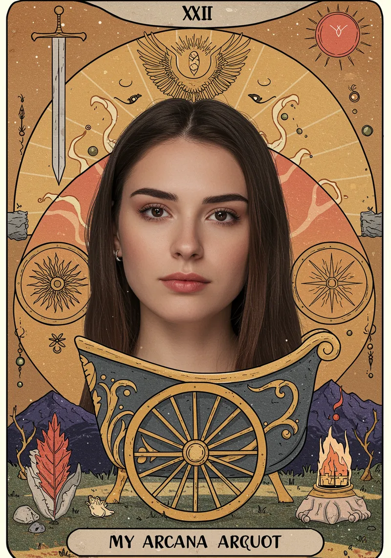 Unique Chariot Tarot Card Design