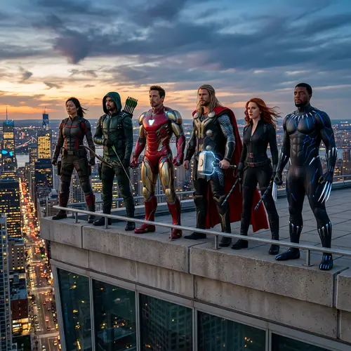 Epic Superhero Team on Skyscraper | Save the Day