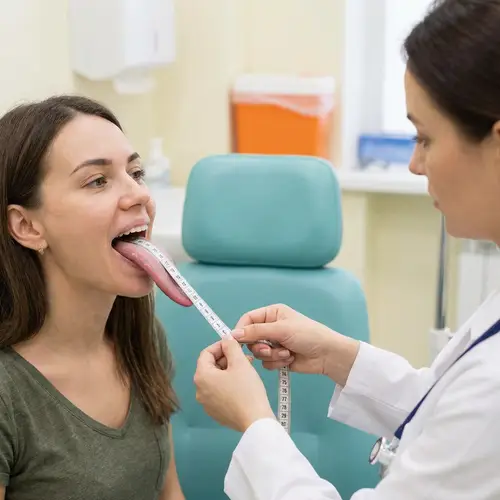 Woman with a 2-Foot Long Tongue