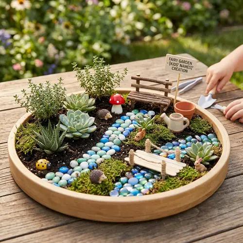 Children's Garden on a Tray - Fun DIY Project