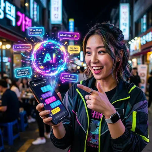 Energetic AI Entity for Multimedia Messaging | Exquisite Colors