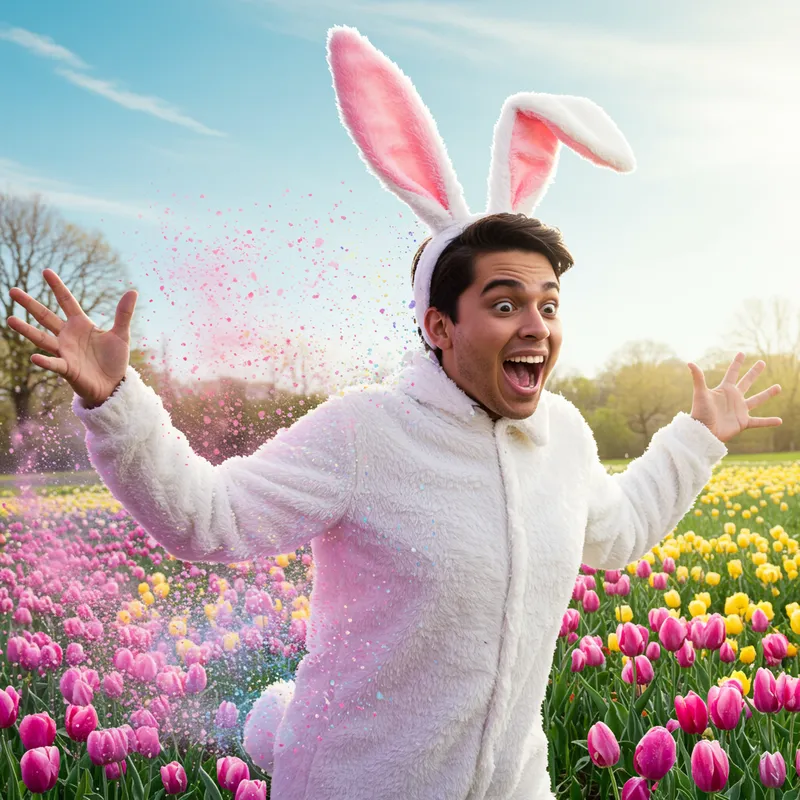 Fun Colorful Easter Bunny Transformations