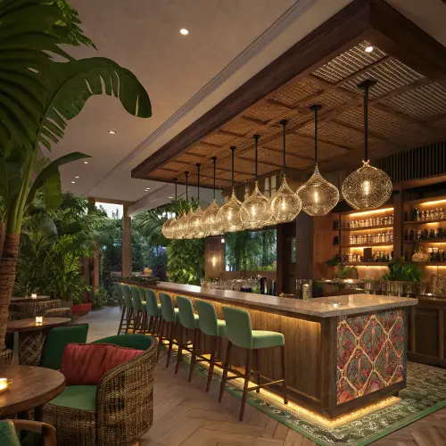 Luxury Tropical Resto Bar Design Ideas