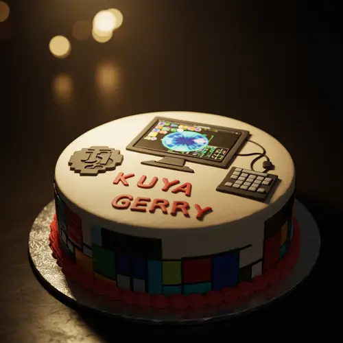 Happy Birthday Kuya Gerry - Multimedia Designer Cake