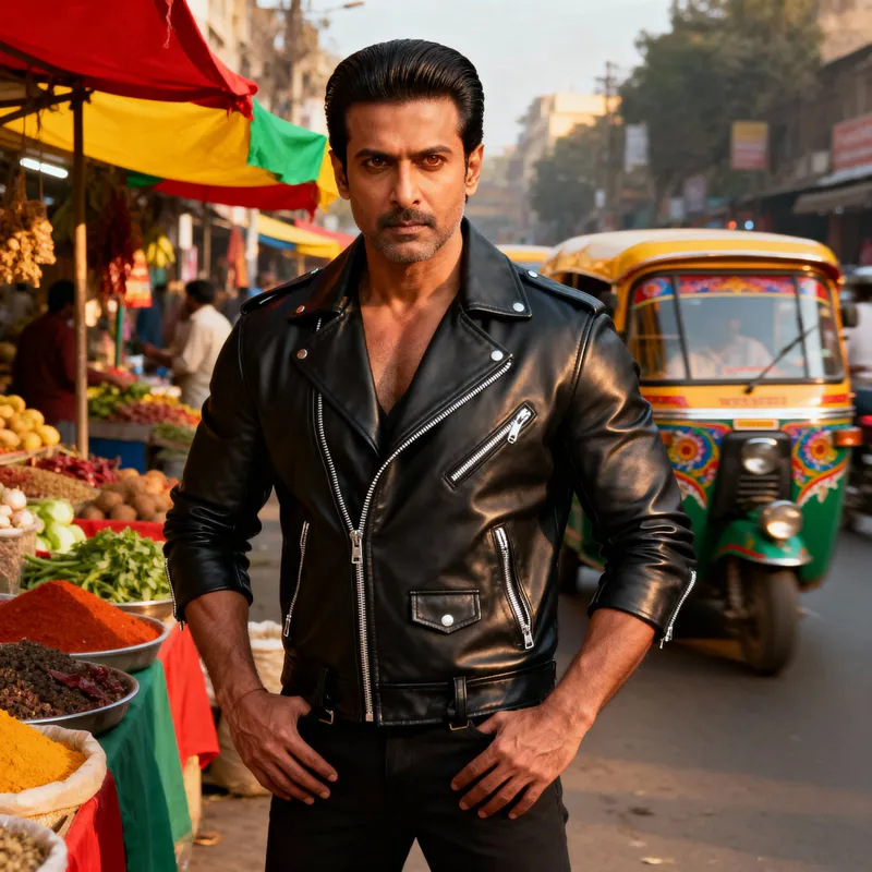 Stylish Indian Man in Urban Landscape