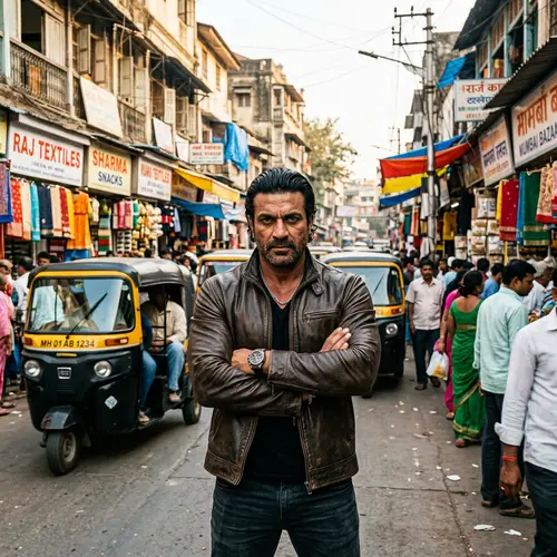 Stylish Indian Man in Urban Landscape