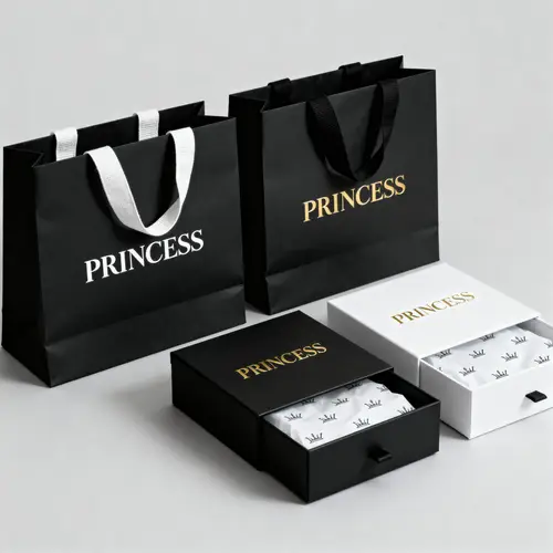 Elegant Minimalist Packaging for PRINCESS Brand
