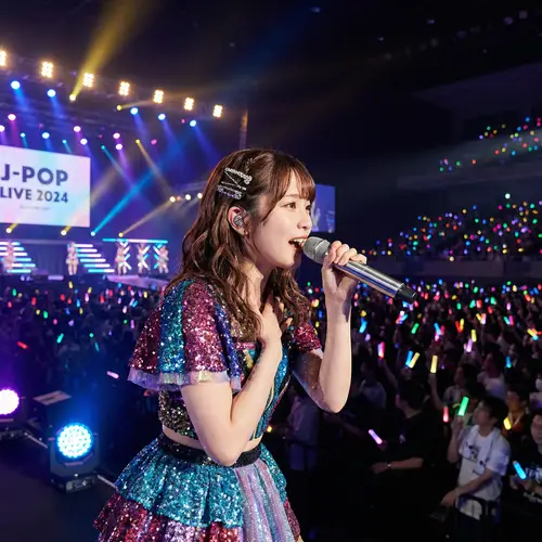 Jpop Idol Girl Performer: Energetic Performance on Stage