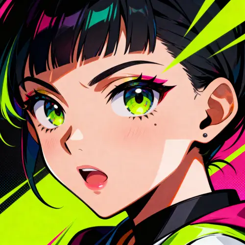 Anime Style Image Redo with High Contrast