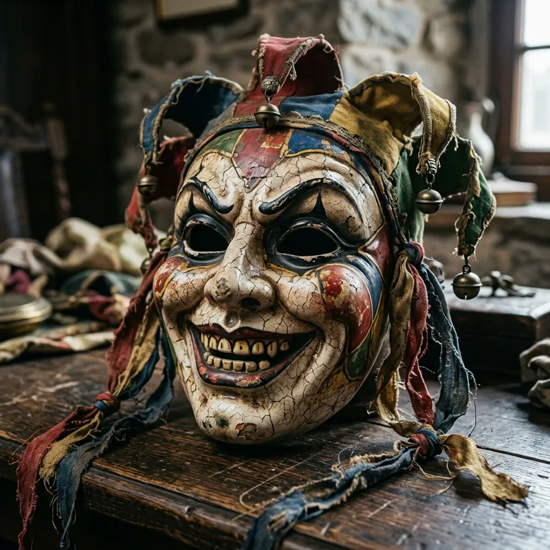 Colorful Joker Mask with Intricate Design