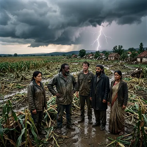 Community in Despair: Aftermath of Devastating Storm on Crops