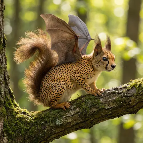 Unique Cheetah Squirrel and Bat Mix
