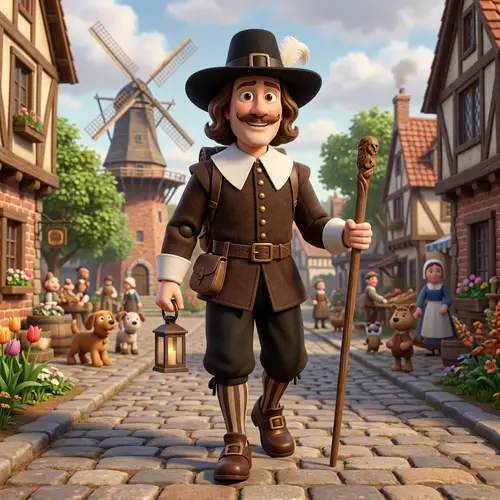 Dutch Pilgrim Animation Inspired by Cornelis Chastelein