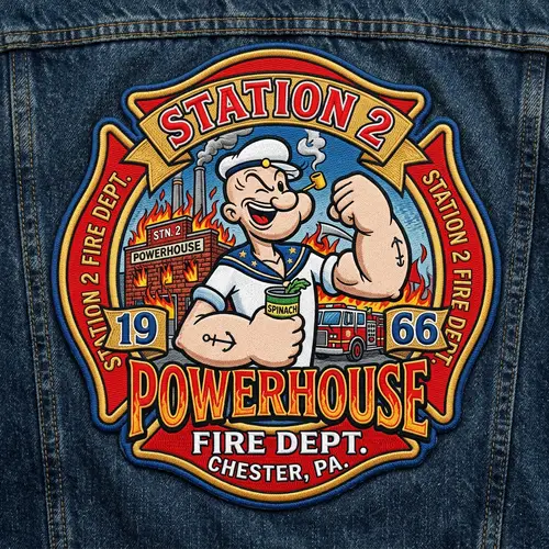 Station 2 Powerhouse Fire Patch Featuring Popeye