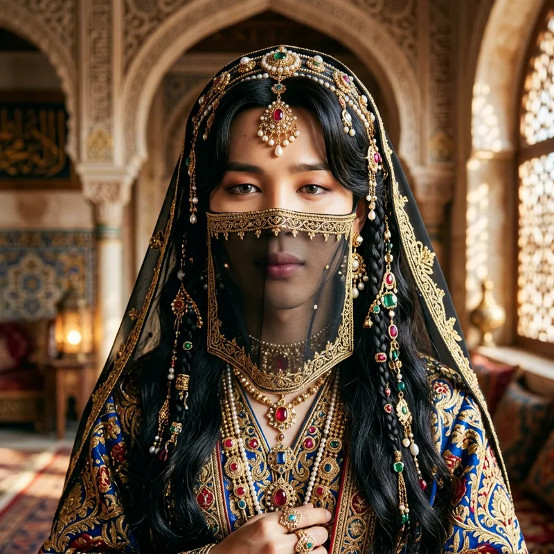 Jimin as an Enigmatic Prince: A Stunning Portrait