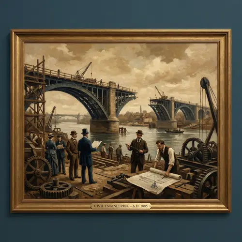 Civil Engineering Art - Oil on Canvas Creations