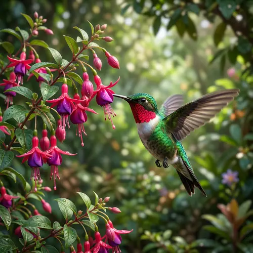 3D Colibri: Stunning Hummingbird Art