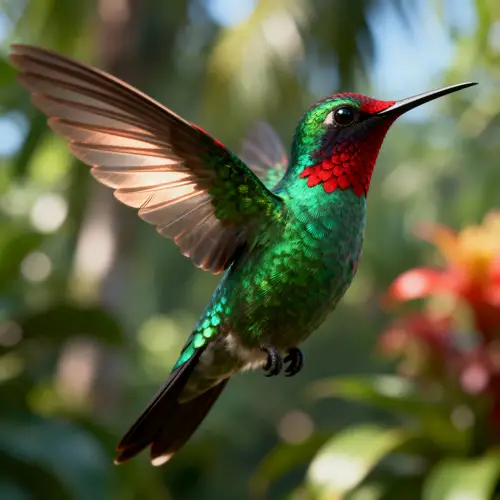 3D Colibri: Stunning Hummingbird Art