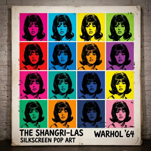 The Shangri-Las in Andy Warhol Style Art