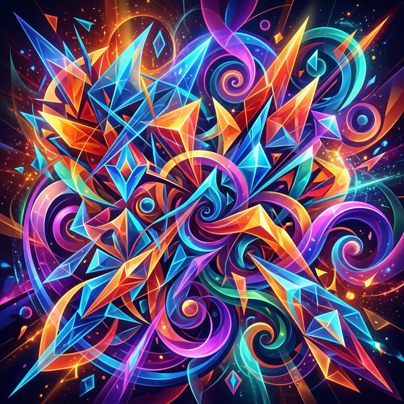 Abstract Shapes - A Vision of Futuristic Harmony