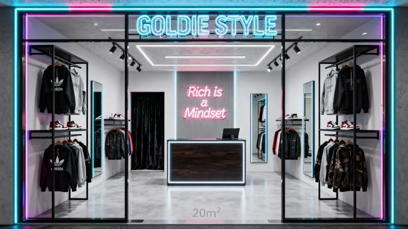 GOLDIE STYLE: Luxury Streetwear Store Design