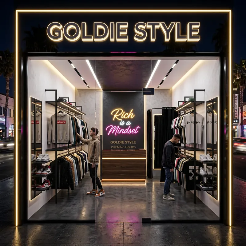 GOLDIE STYLE: Luxury Streetwear Store Design