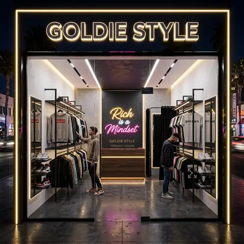 GOLDIE STYLE: Luxury Streetwear Store Design