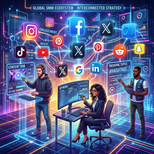 Dynamic Social Media Marketing Scene with Diverse Professionals