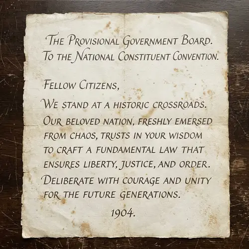 1904 Provisional Government Board's Message Interpretation