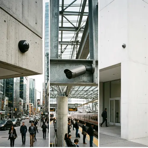 Minimalist Surveillance Cameras - Urban Setting