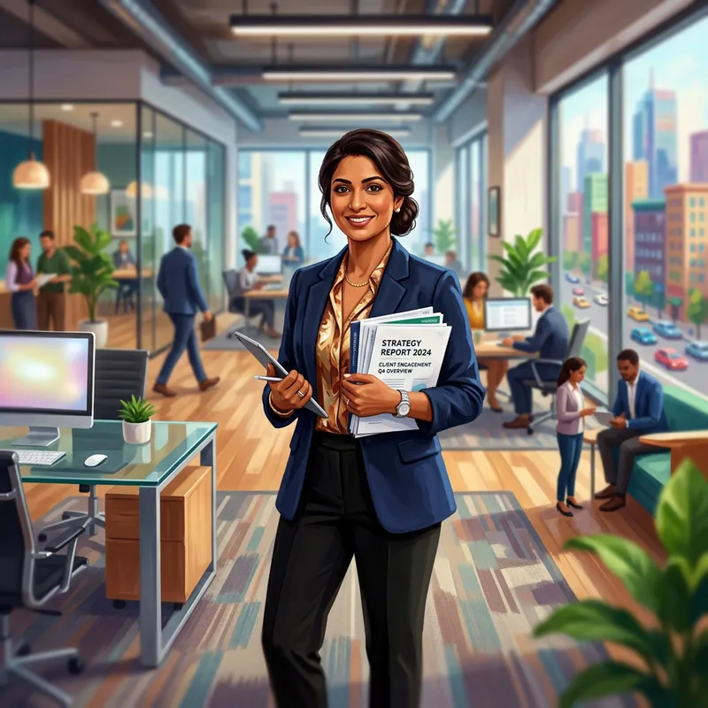 Modern Office Business Director - Confident Corporate Pose