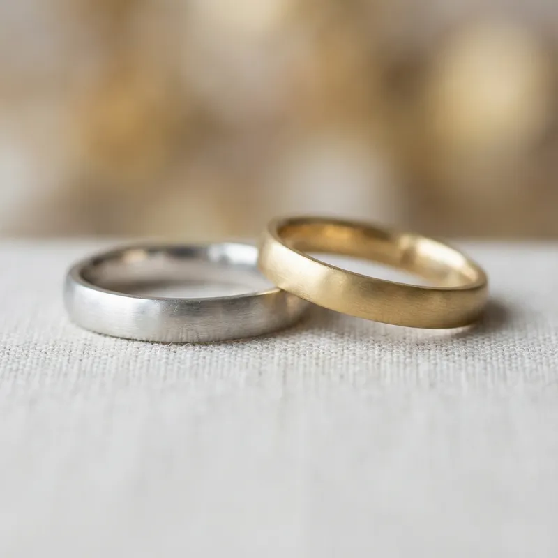 Intricate Minimalist Rings in Macro Photography Style