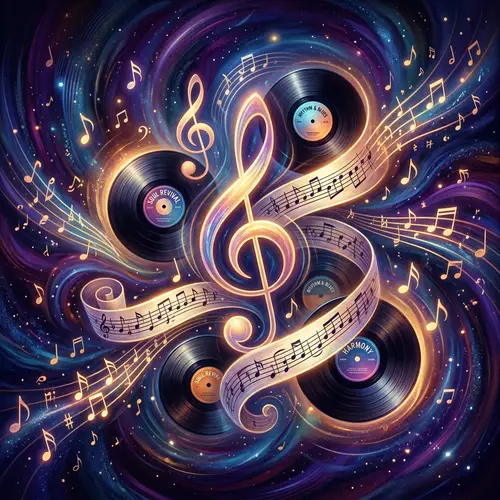 Abstract Soul Music Interpretation | Harmonious Musical Symbols