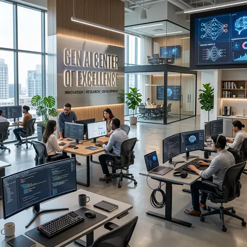 Gen AI Center of Excellence | Modern Technology Office Design