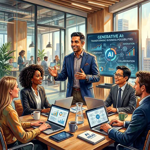 South Asian Business Engagement Director in Generative AI Discussion