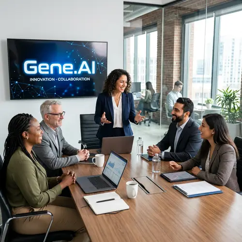 Diverse Tech Company Meeting with Gene.AI Focus