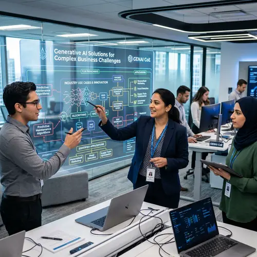 South Asian Female Business Engagement Director in Generative AI Center | Innovative Solutions