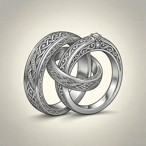 Interlocked Rings Vector Art | Unity and Connection Design