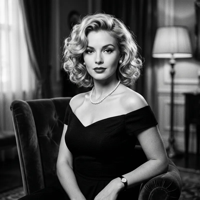 Meet Patricia: Enchanting Cinematic Beauty in Black and White