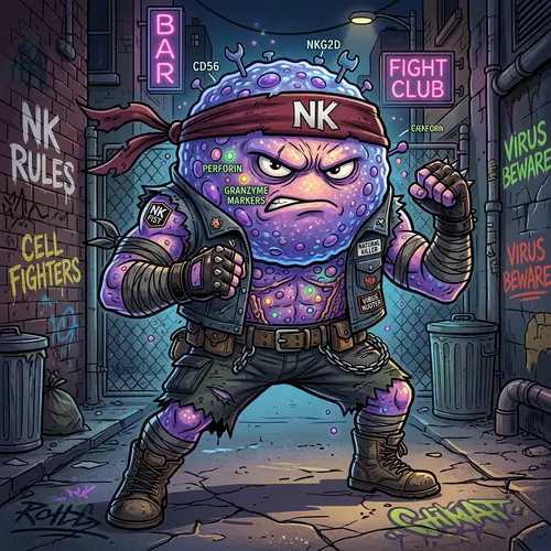 Natural Killer Cell Street Fighter Cartoon