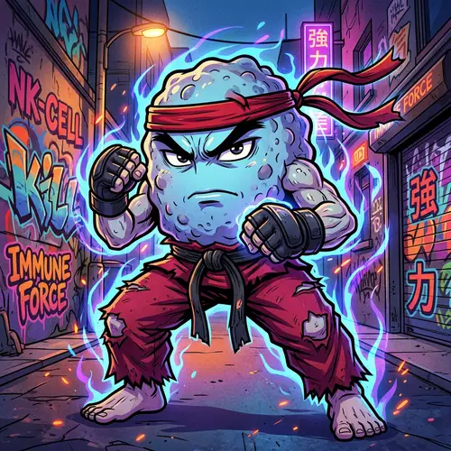 Anime-Inspired Street Fighter Natural Killer Cell Art