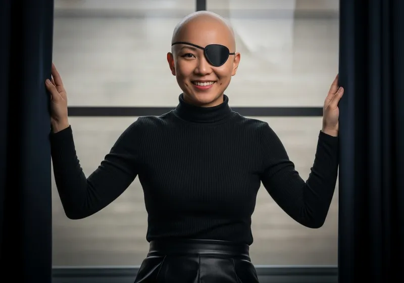 Mysterious Bald Asian Woman - Professional Portrait